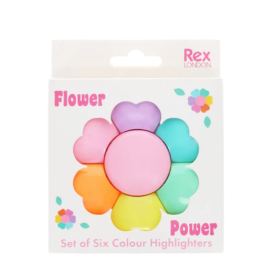 Textmarker-Set in Blütenform - Flower Power