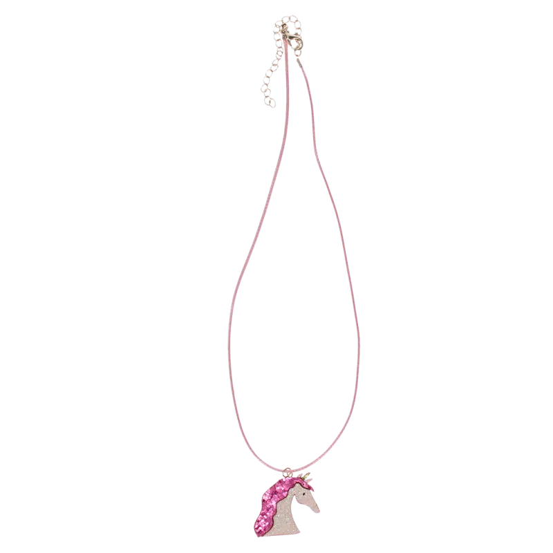 Glitzer-Halskette - Einhorn