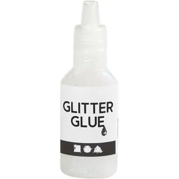 Glitter Glue Weiss