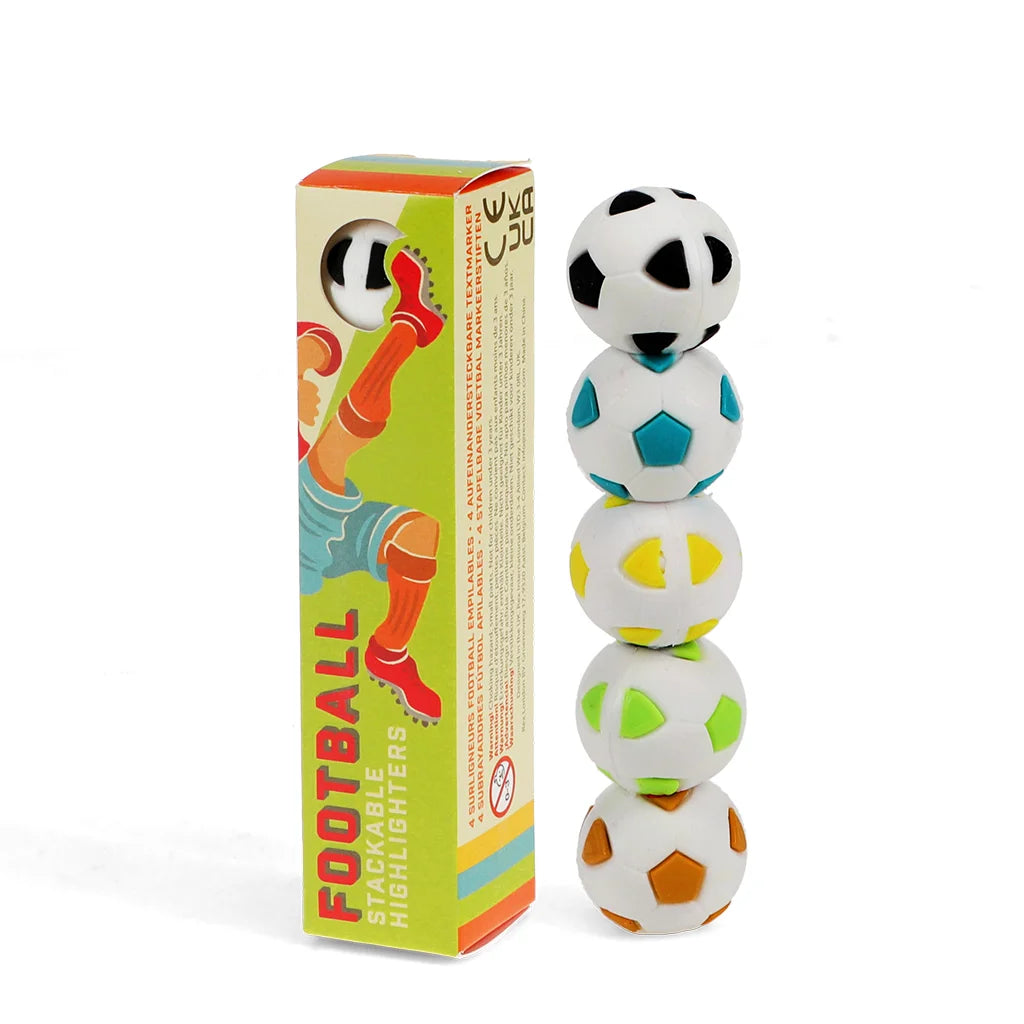 Stapelbare Textmarker-Sets – Fußball