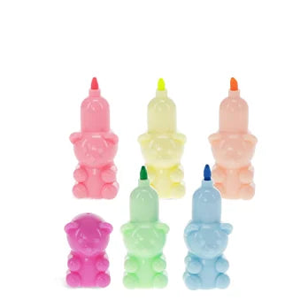 Set mit stapelbaren Textmarkern – Teddybär