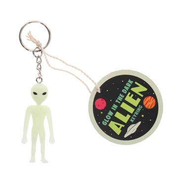 Im Dunkeln leuchtender Schlüsselanhänger – Alien