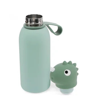 Trinkflasche für Kinder in Tierkopfform, 350 ml  - Dino