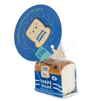 Brot-Radierer (3 Scheiben) – Happy Bread blau oder pink