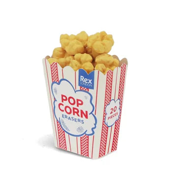 Popcorn-Radiergummis (20 Stück)
