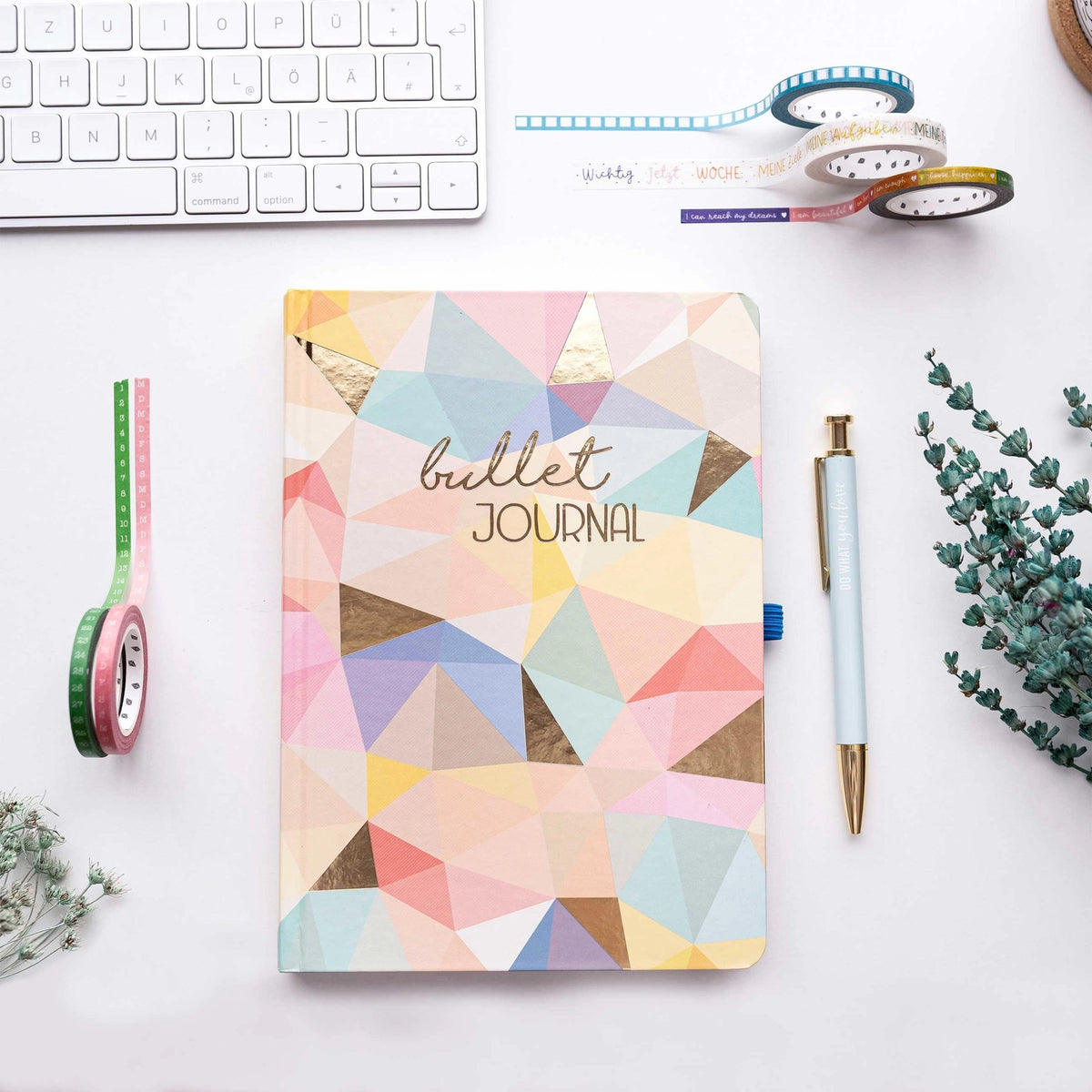 9 Bullet Journal Washi Tapes - Aquarell - Set 6