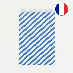 10 Taschen - blaue Streifen