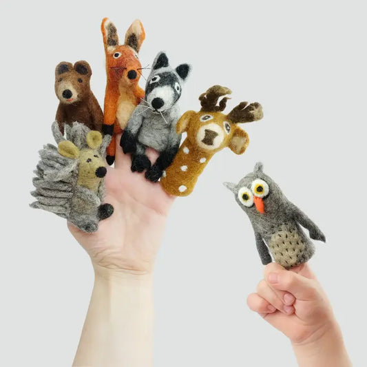 Filz-Fingerpuppen - Forest Friends Set aus 5