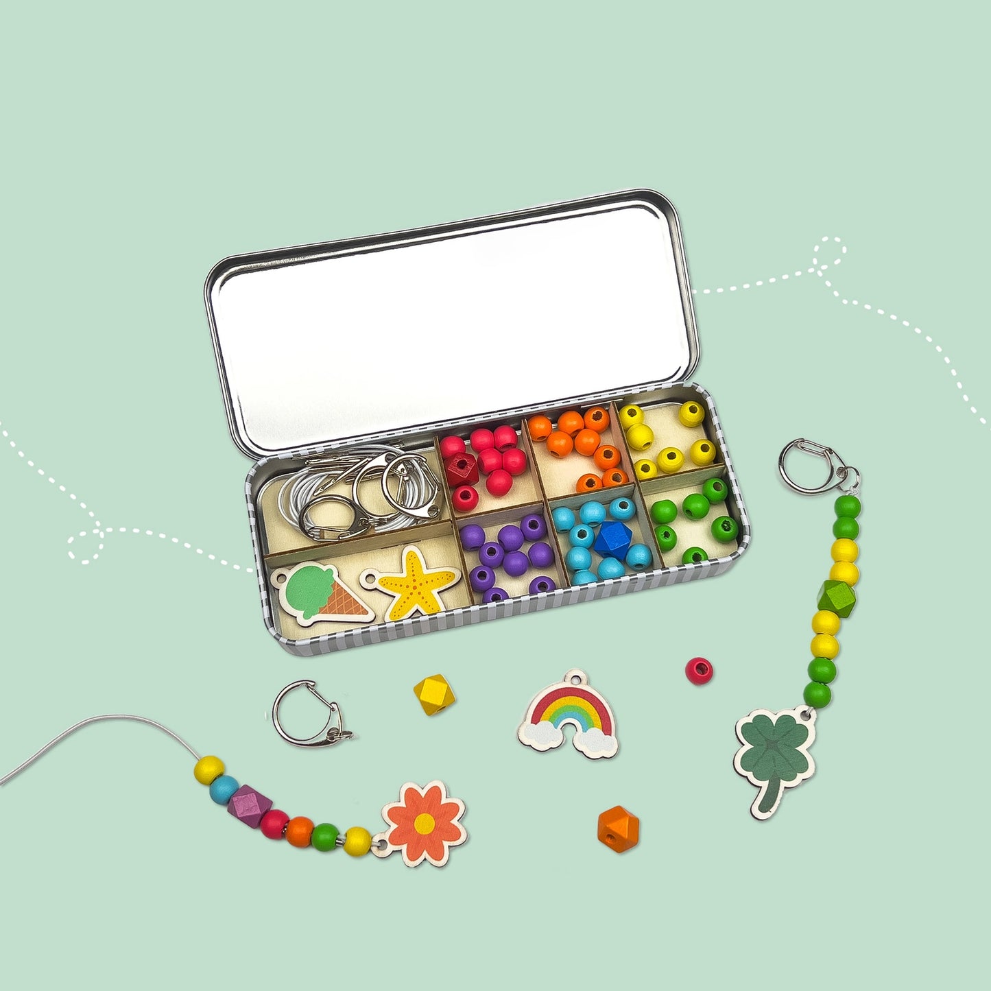 Lucky Dip Set zur Herstellung von Schlüsselanhängern