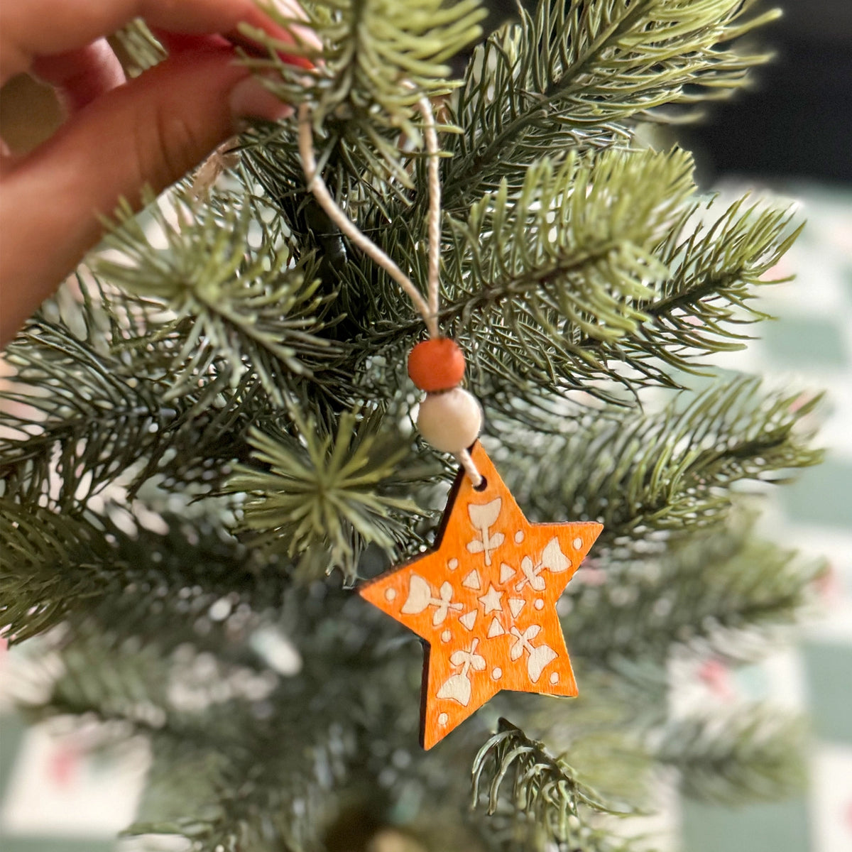 Folk-Art Dekorationsset für Weihnachten