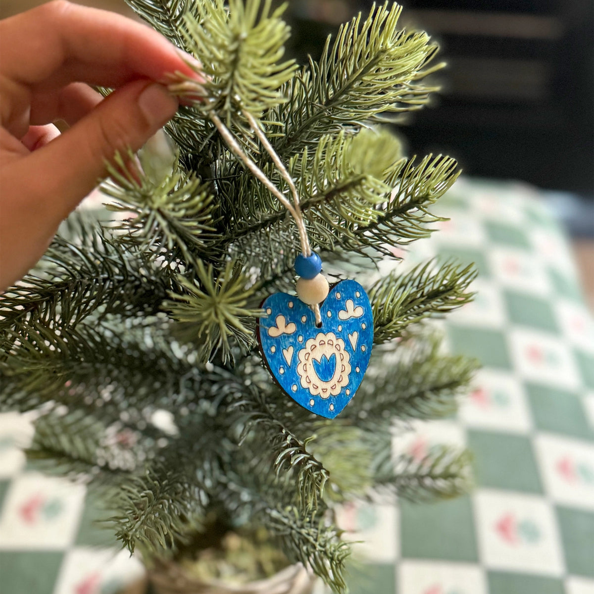 Folk-Art Dekorationsset für Weihnachten