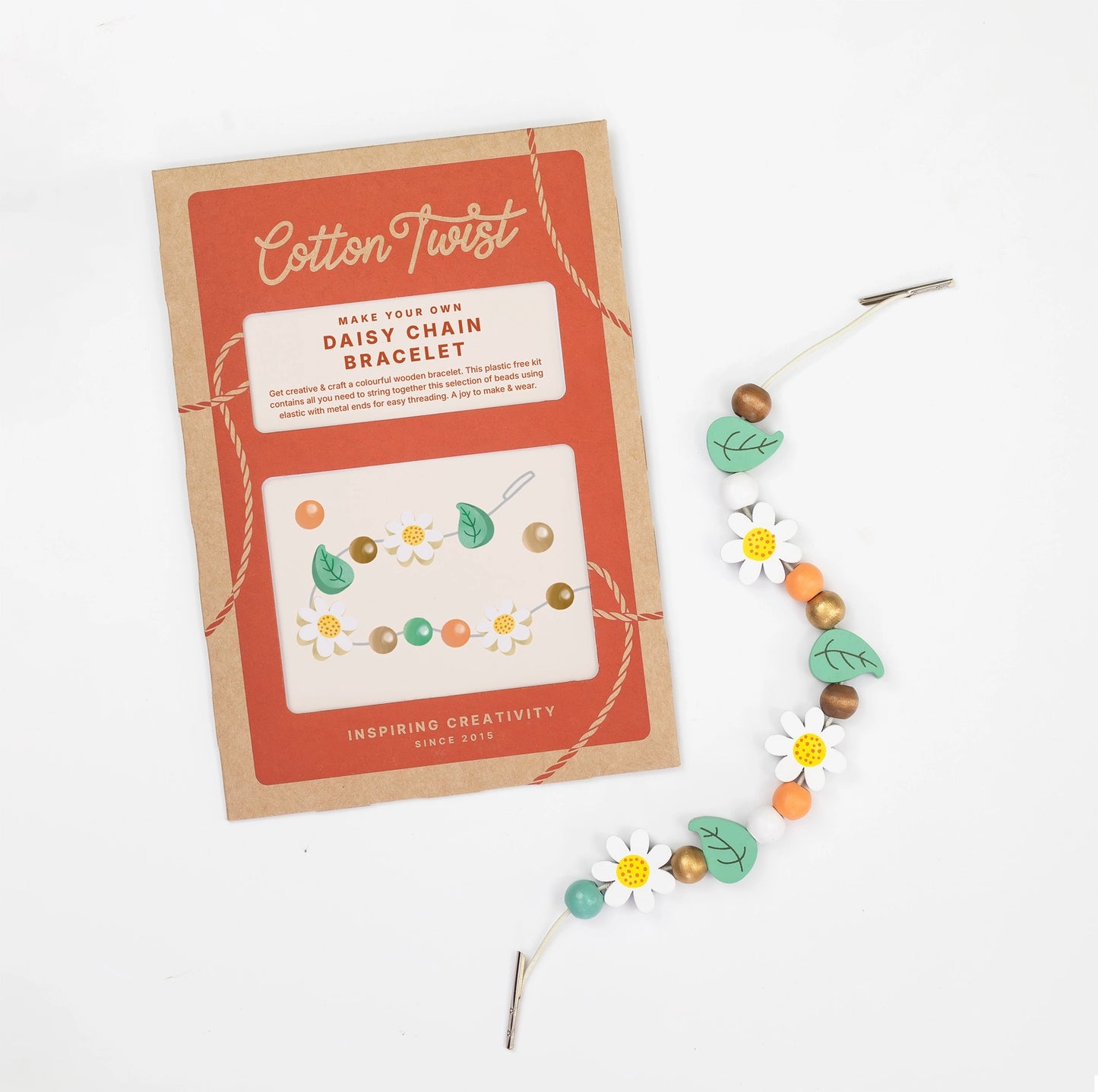 Mache dein eigenes Gänseblümchenarmband (in der Tüte)