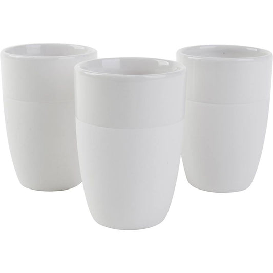 Keramikbecher mit lasiertem Rand zum Bemalen