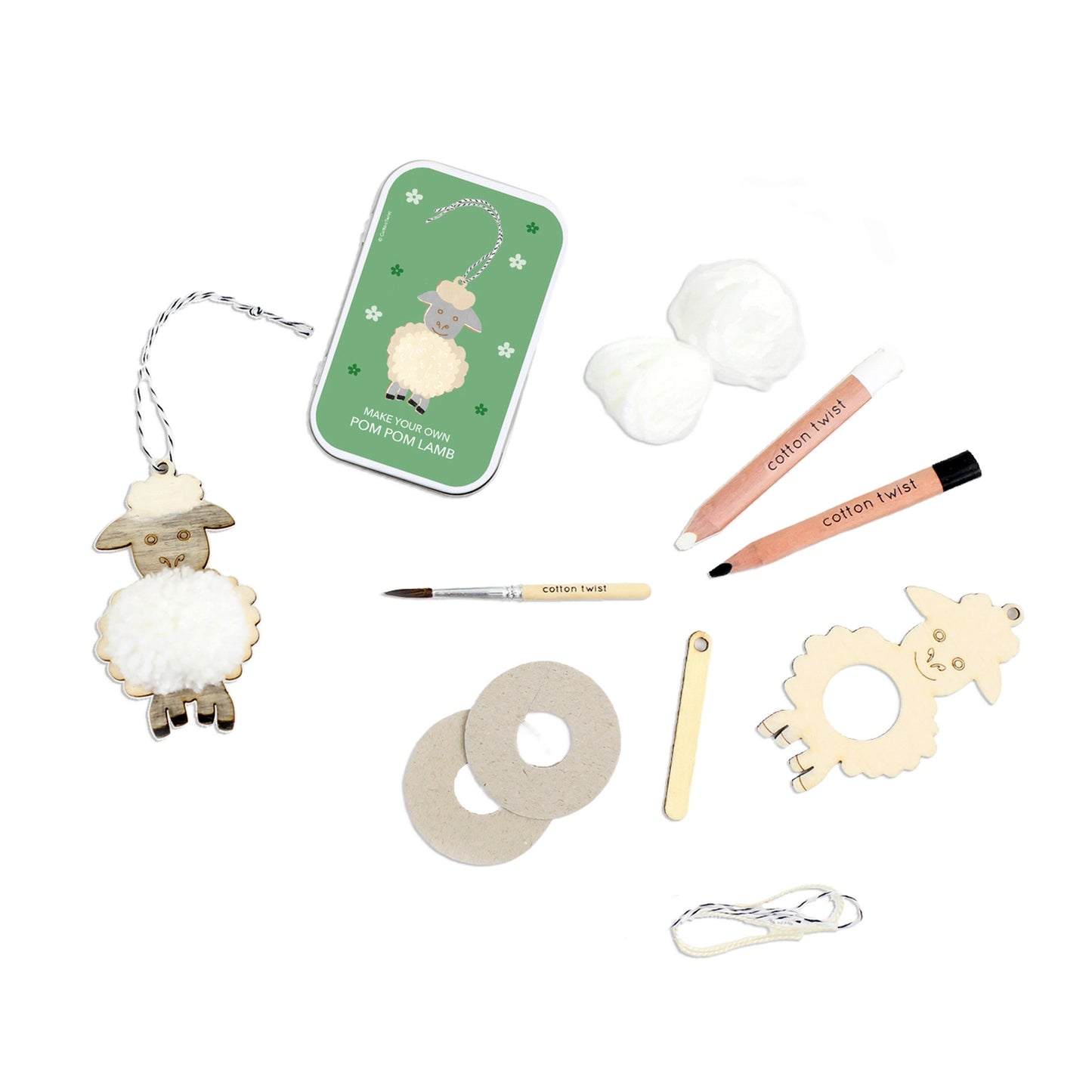 Geschenkset „Make Your Own Pom Lamb“