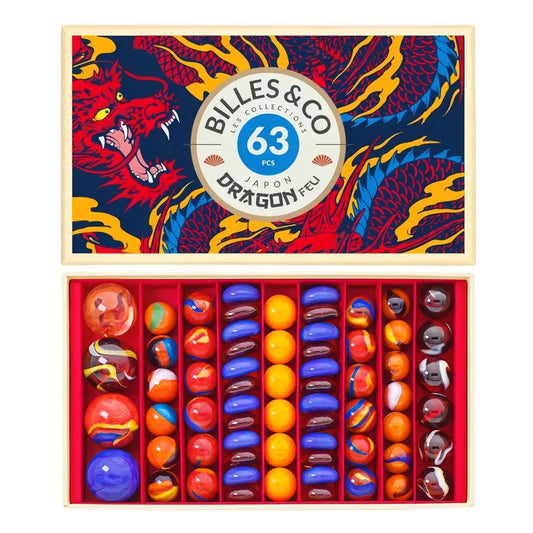 Großes Murmeln-Set Drachenfeuer