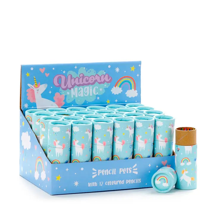 Unicorn Magic Bleistiftdose mit 12 Buntstiften