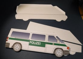 Polizeiwagen  Kartenbaumodell