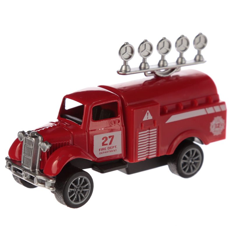 Mini Druckgegossenes Feuerwehrfahrzeug Spielzeug