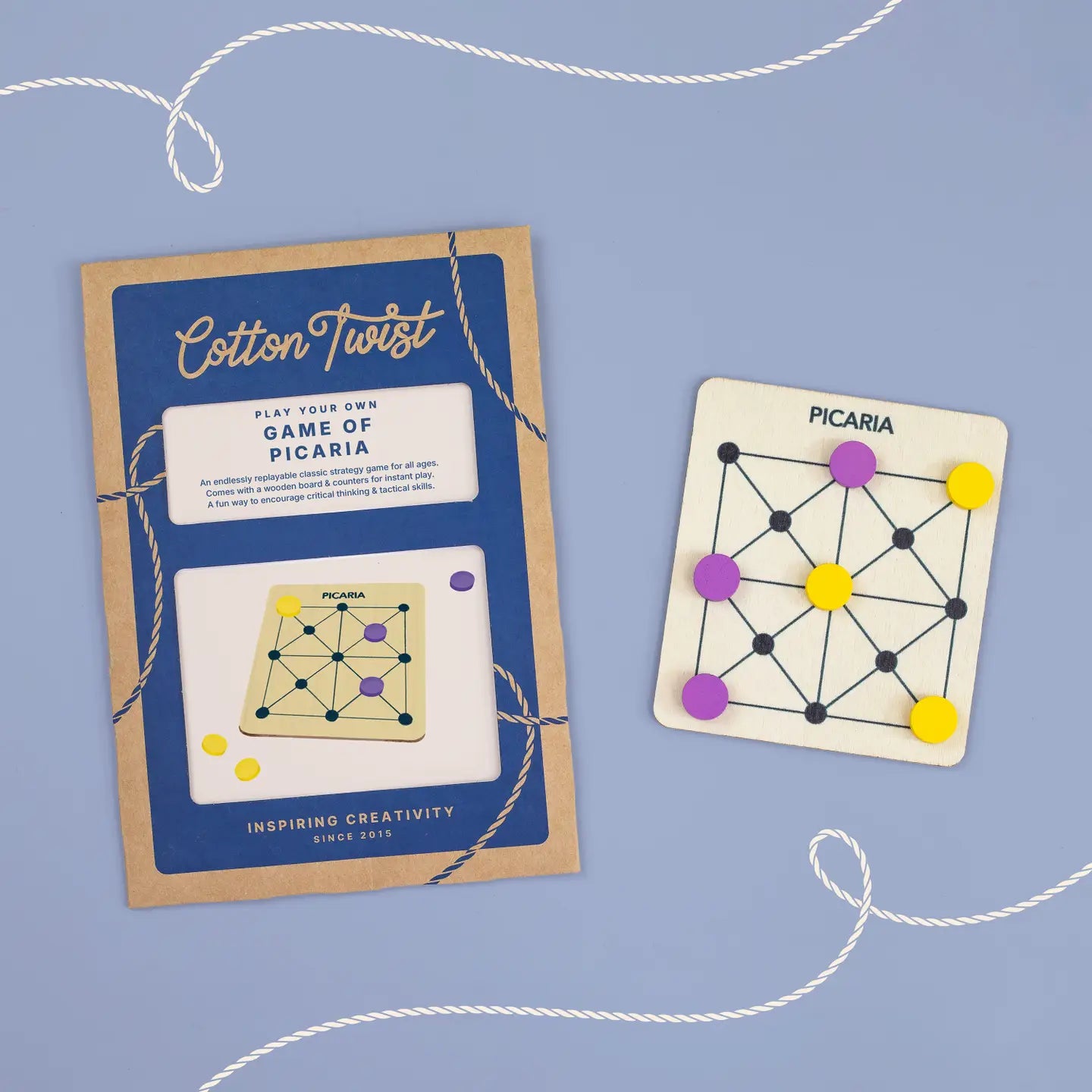 Spiel von Picaria - Holzbrettspiel (in der Tüte)