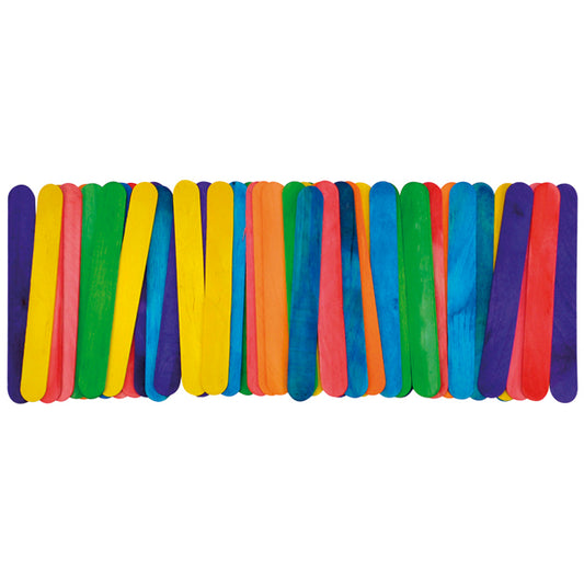 Bastelhölzer bunt groß