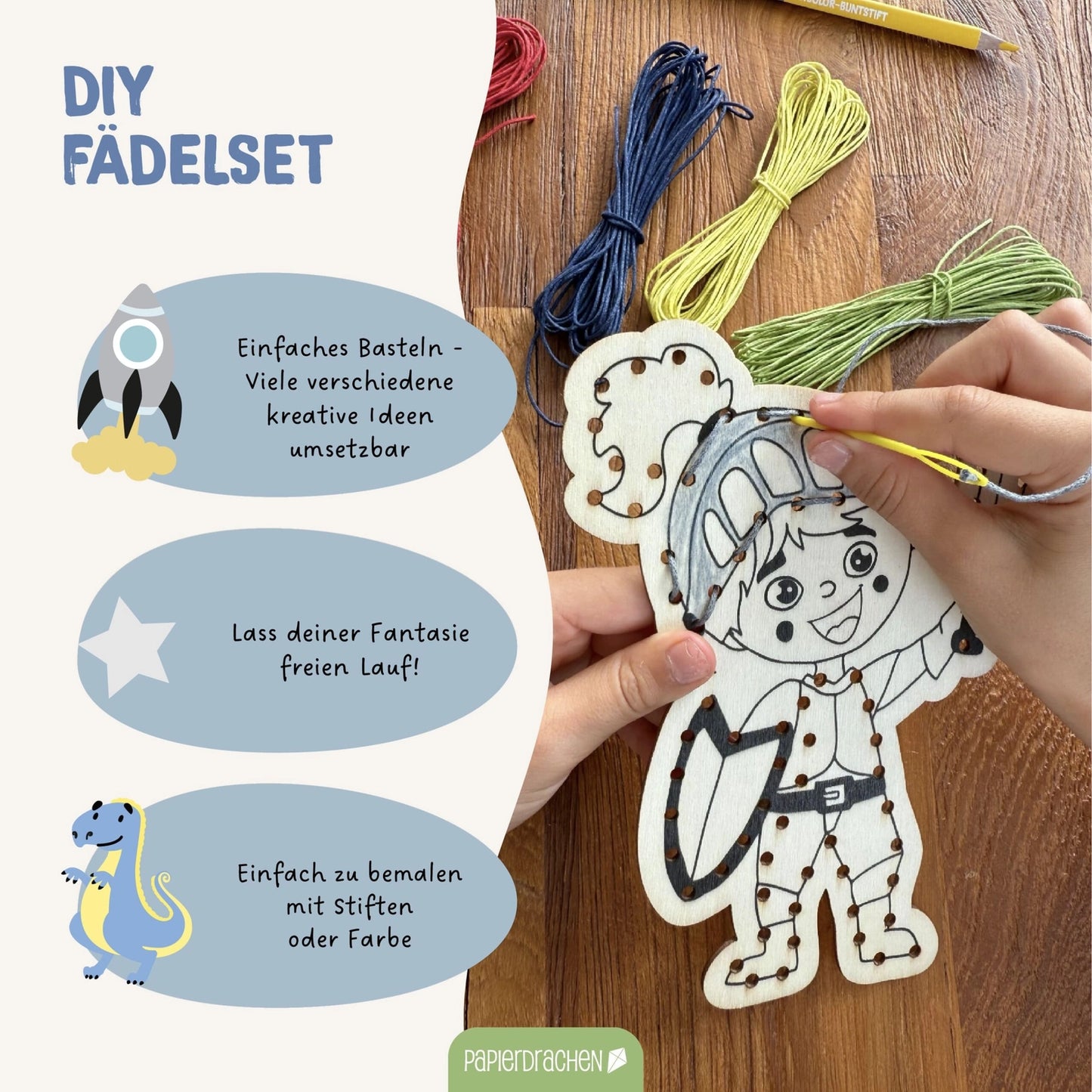 Fädelset aus Holz: Berufe & Abenteuer