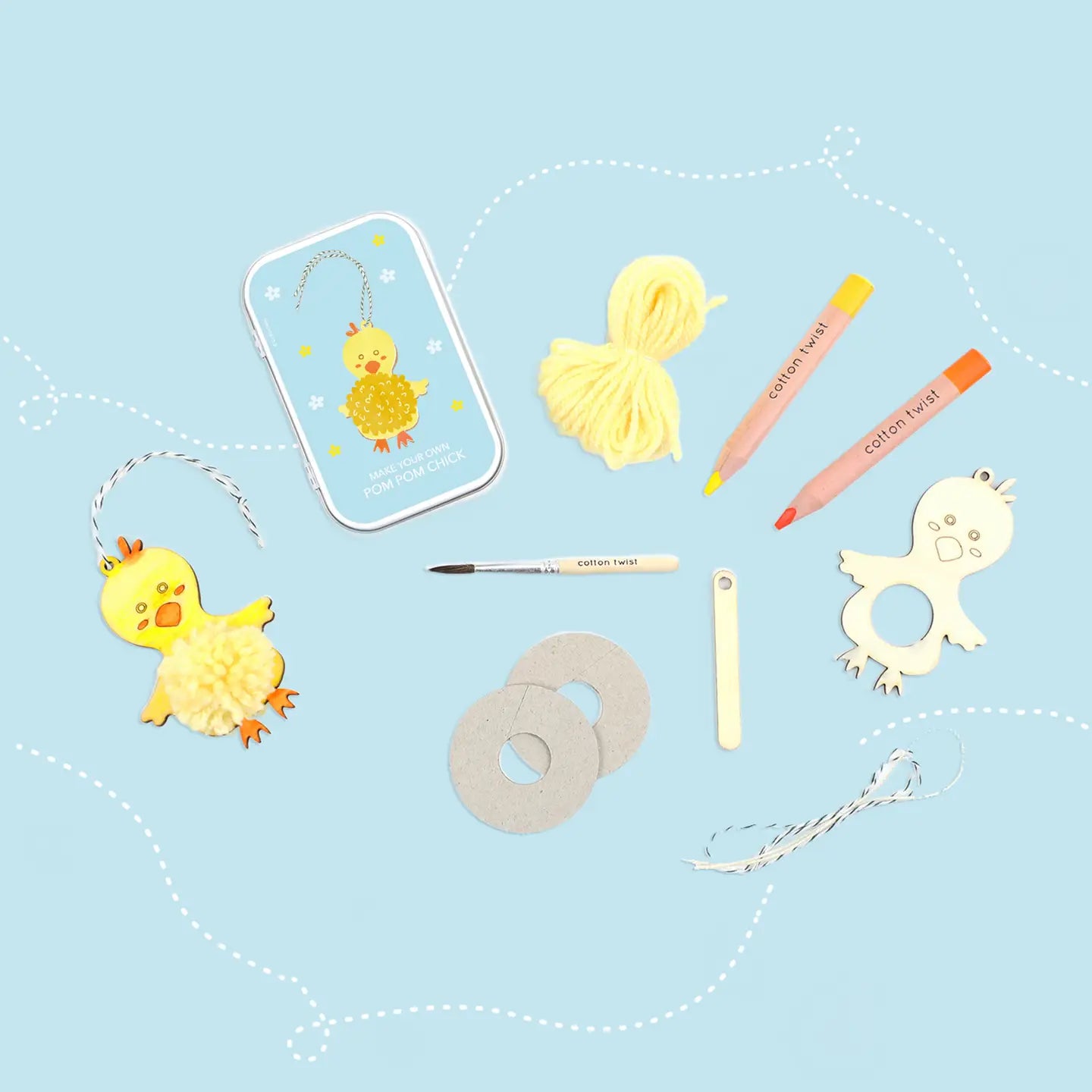 Pom Pom Küken - Osterbastelset