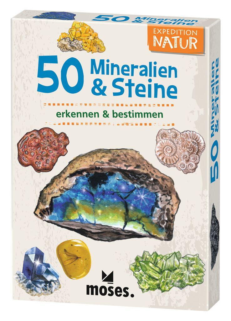 50 Mineralien und Steine