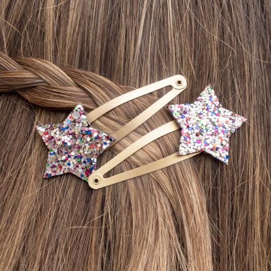 Glitter-Star-Haar-Clips