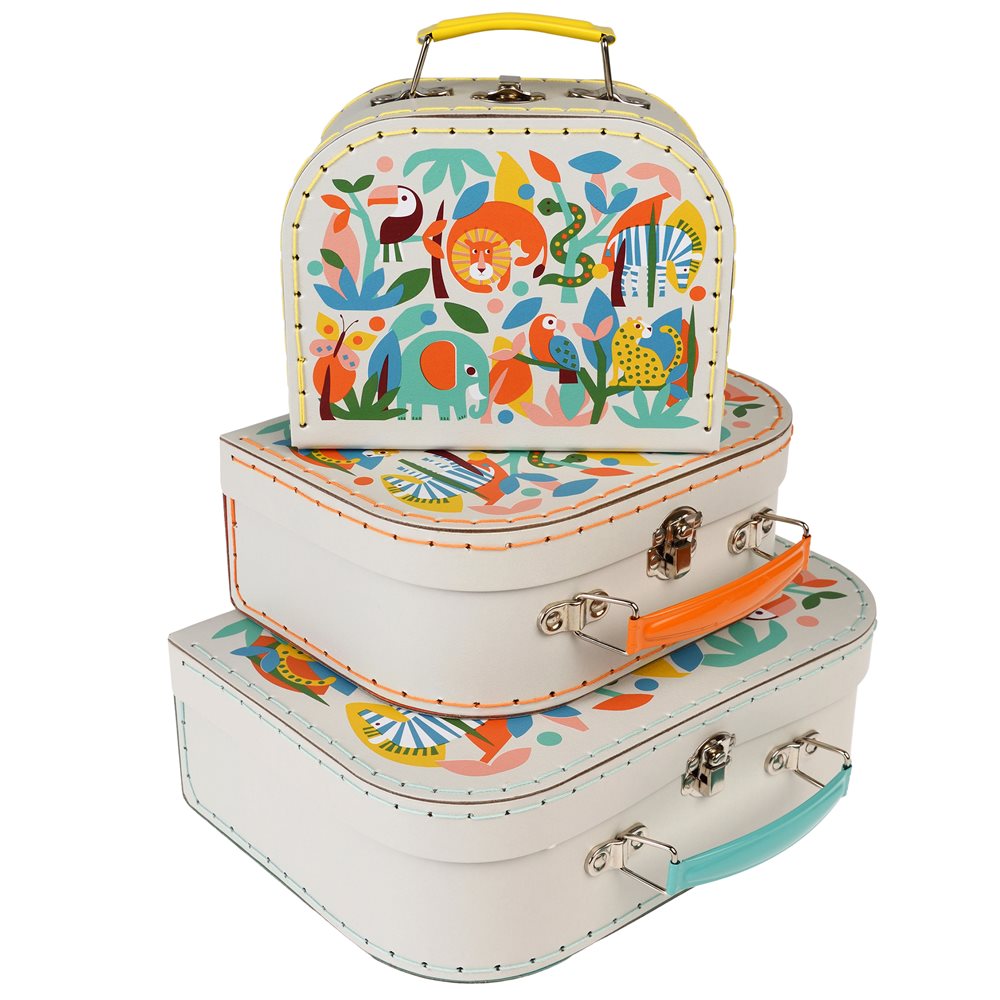 3-TEILIGES KOFFERSET WILD WONDERS DESIGN