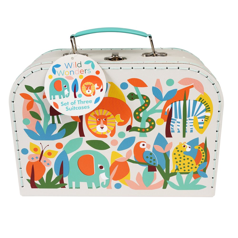3-TEILIGES KOFFERSET WILD WONDERS DESIGN