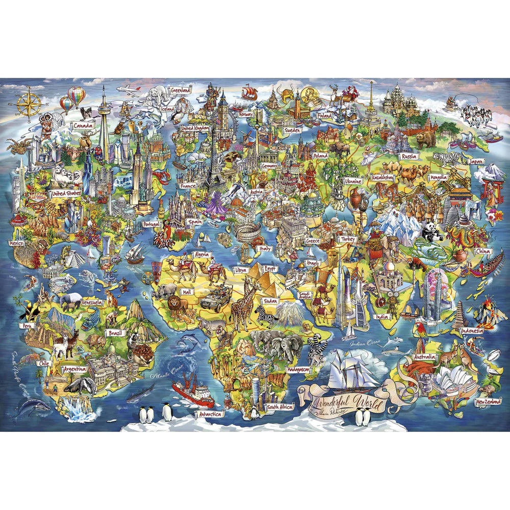 Puzzle: Wonderful World – 2000Teile